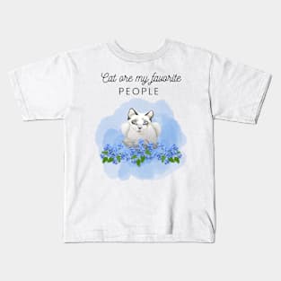 Cat Are My Favorite People Kids T-Shirt